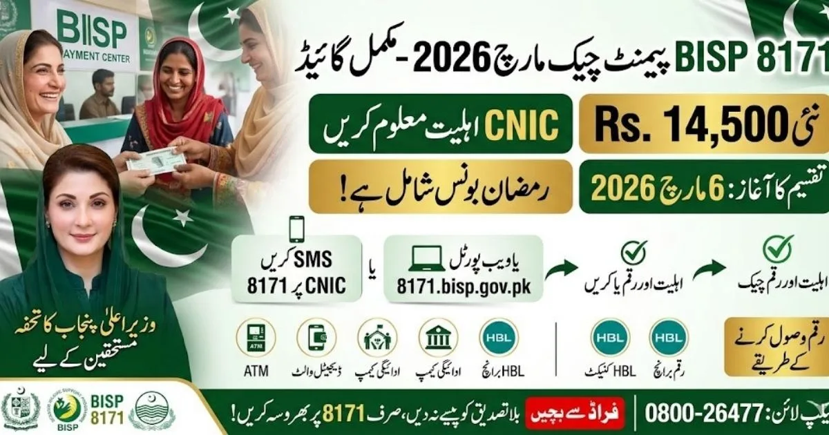 8171 BISP Payment Check March 2026 – Rs. 14,500 Installment, CNIC Eligibility & Complete Guide