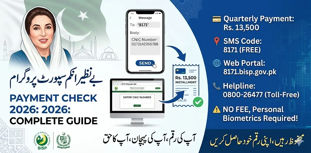 Benazir Income Support Programme Payment Check 2026 – Complete CNIC Guide