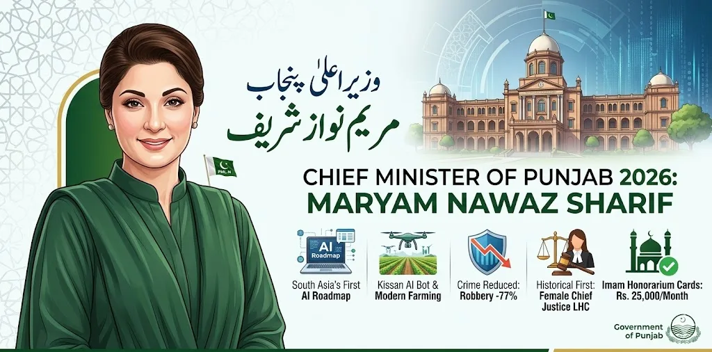 Chief Minister of Punjab 2026 – Maryam Nawaz Sharif Biography, Career & Achievements