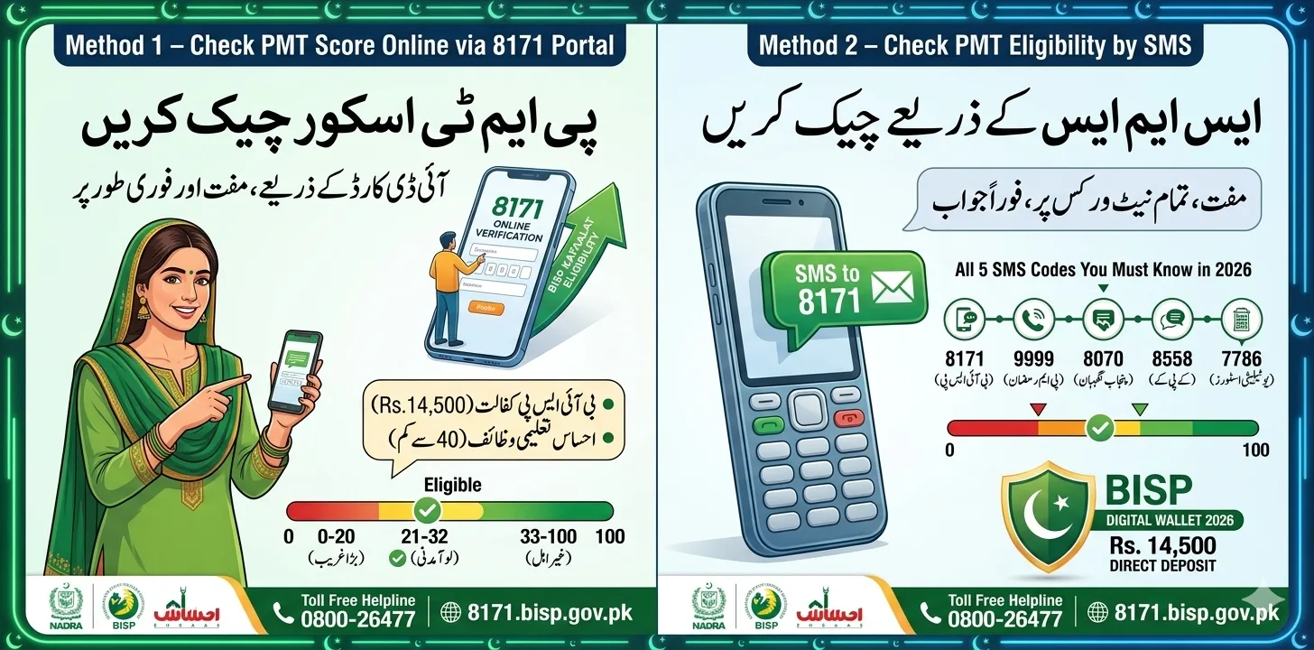 How to Check PMT Score by CNIC – Verify BISP & Ehsaas Eligibility | 8171 Online Verification 2026