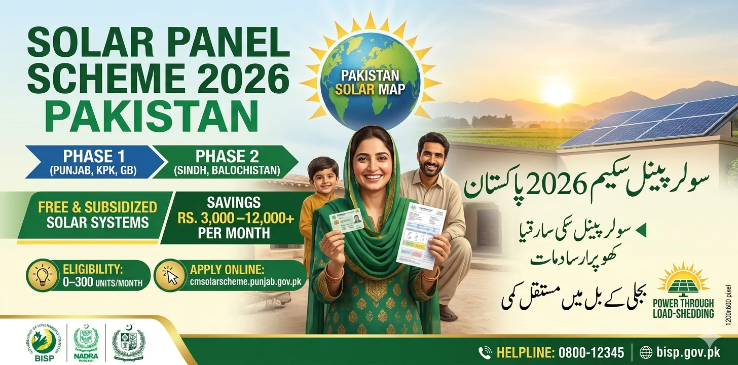 Solar Panel Scheme 2026 Pakistan – Eligibility, Apply Online & Complete Guide (All Provinces)