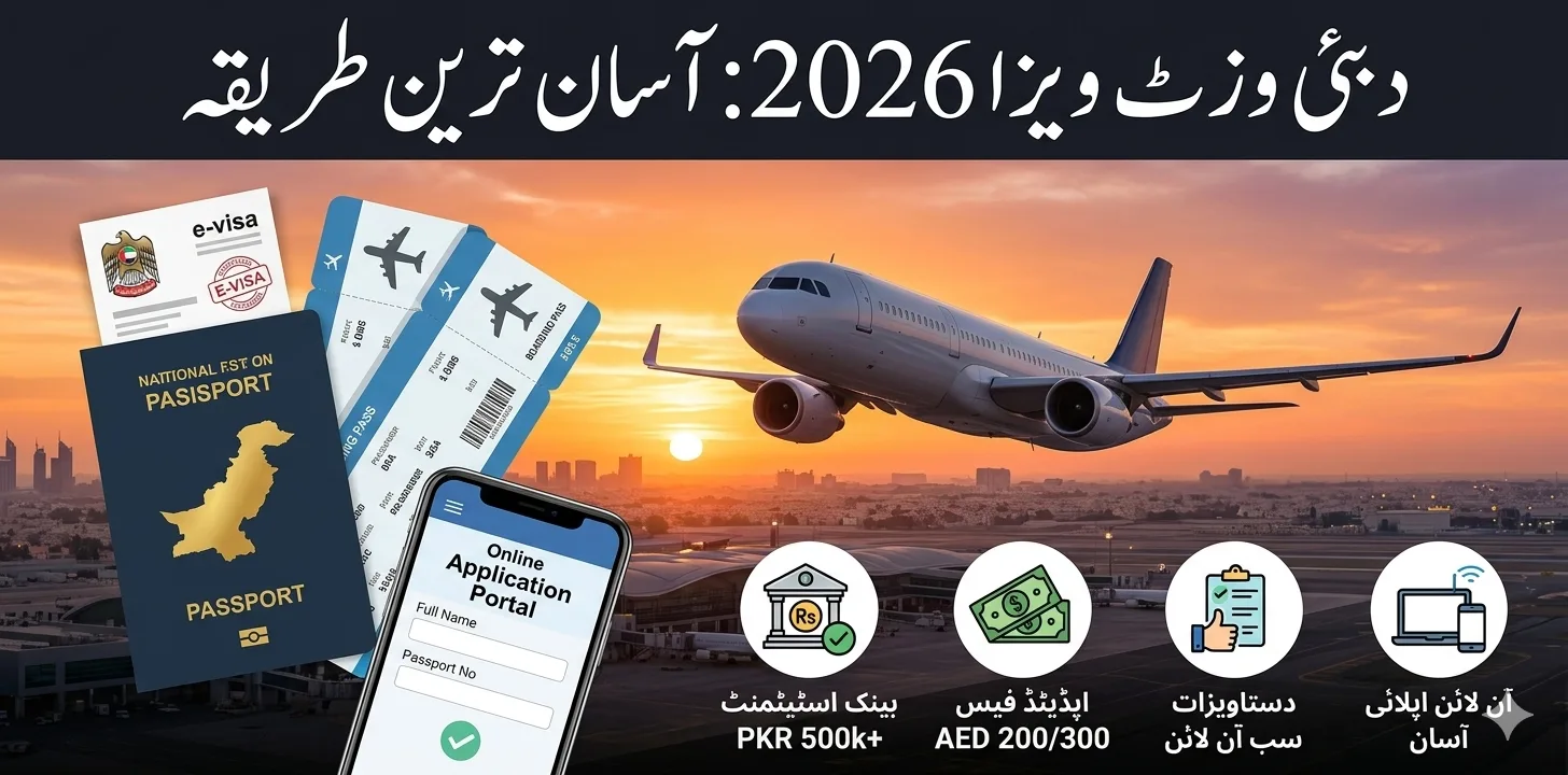 UAE Visit Visa 2026 – Updated Fees, Required Documents & Easy Online Application Guide for Pakistanis