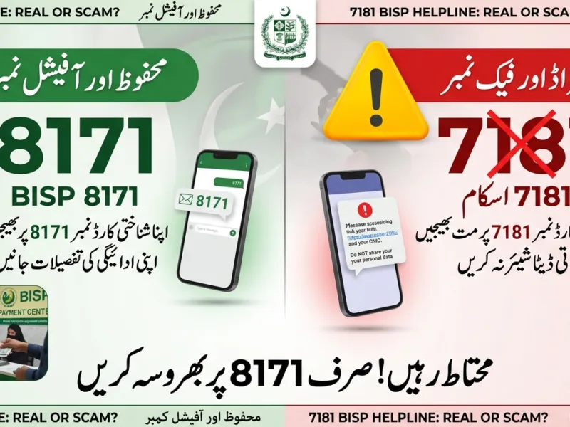 7181 BISP Helpline 2026 – Is It Real or a Scam? What You Must Know