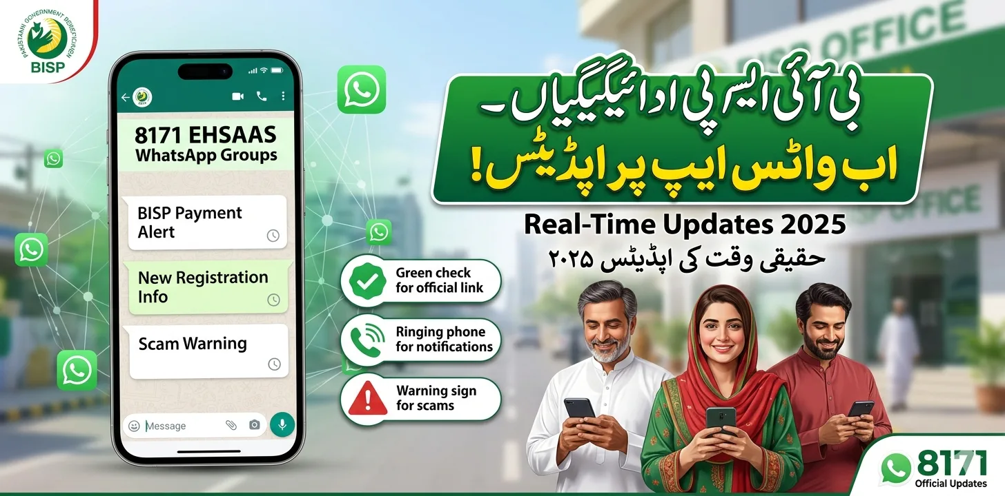 8171 Ehsaas WhatsApp Groups 2025 – Get Real-Time BISP Payment Updates