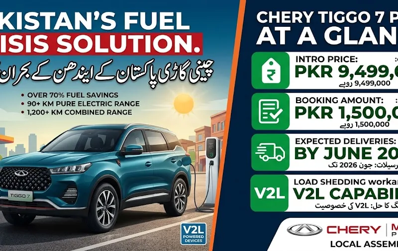 Chery Master Pakistan Launches Tiggo 7 PHEV as a Solution to Pakistan's Fuel Crisis